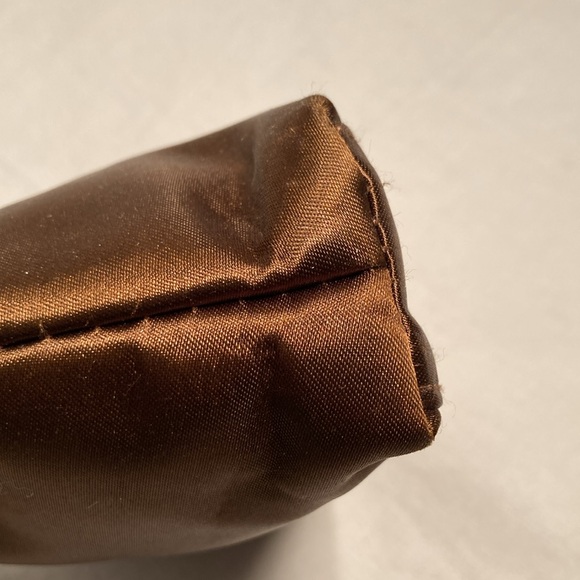 NWOT Bulgari satin brown cosmetics pouch - Picture 10 of 16